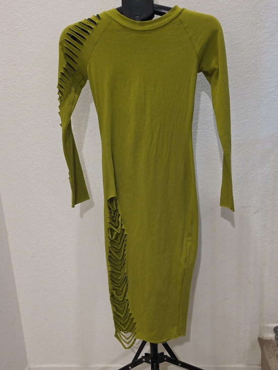 Fashion Nova Dresses & Skirts - Fashion Nova Olive Green Long Sleeve Cutout Midi Dress